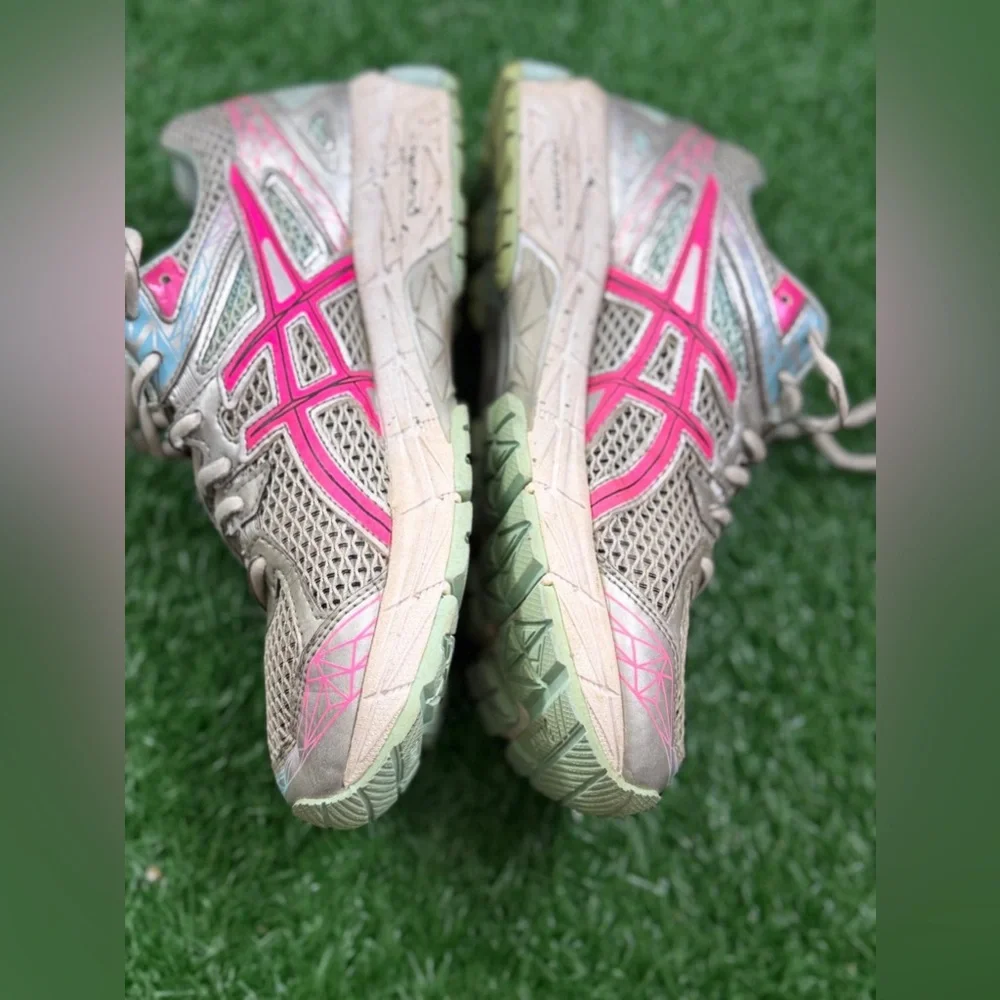 Asics Women’s Pink and Tan‎ Athletic Shoes for Performance Size 5.5